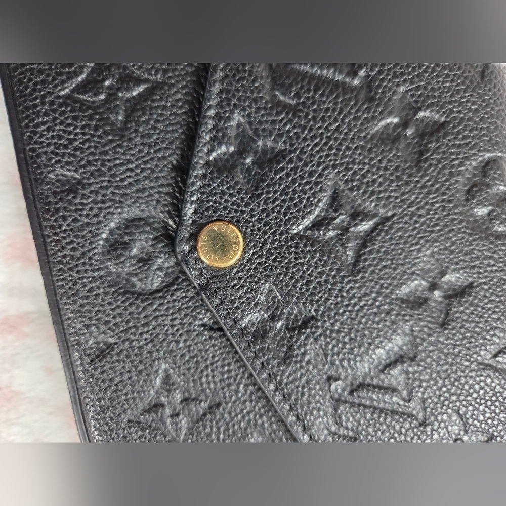 Louis Vuitton Félicie Pochette – Black Empreinte Leather, 100% Authentic - Picture 8 of 8
